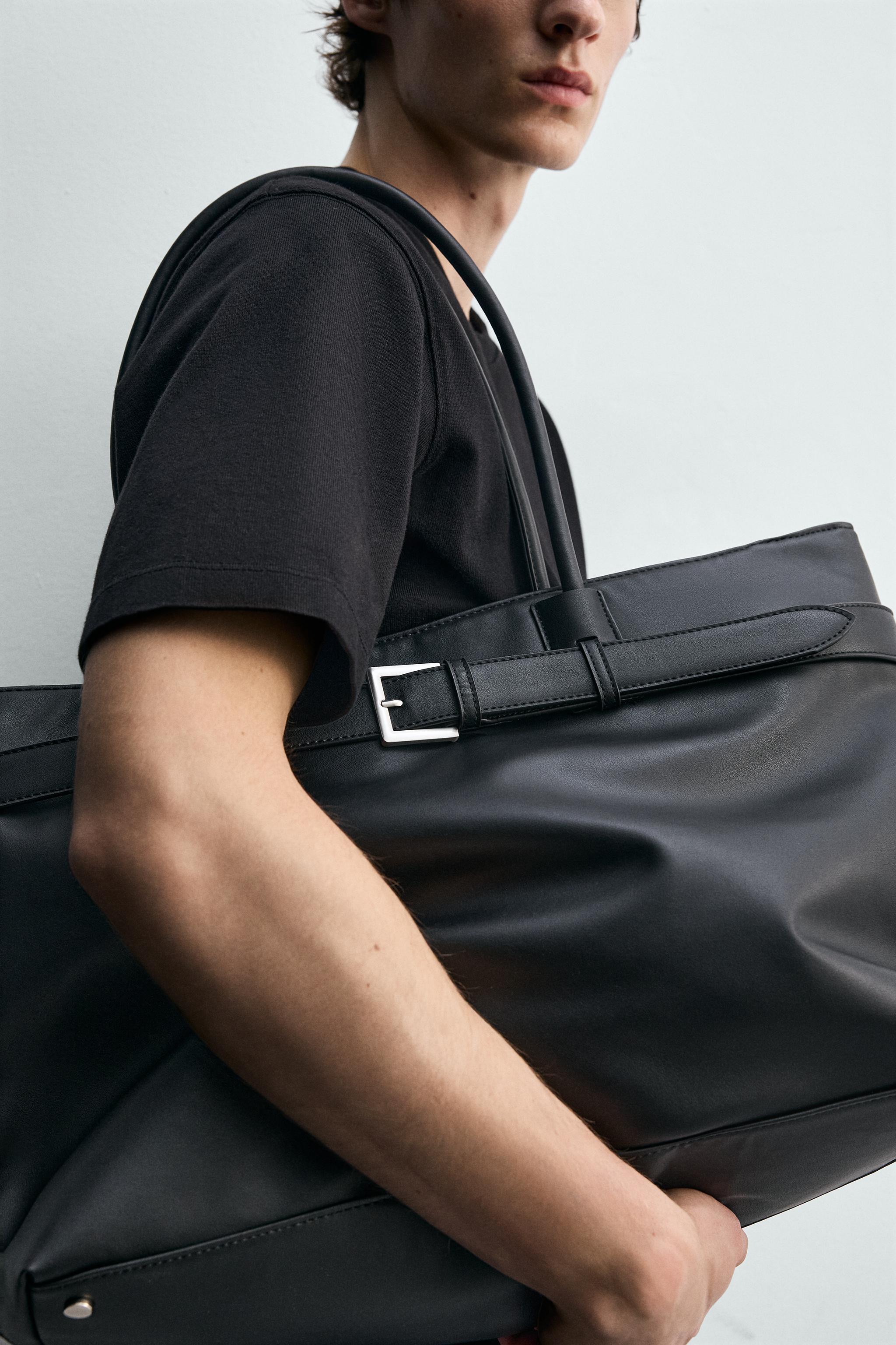 BELT DETAIL SHOPPER BAG